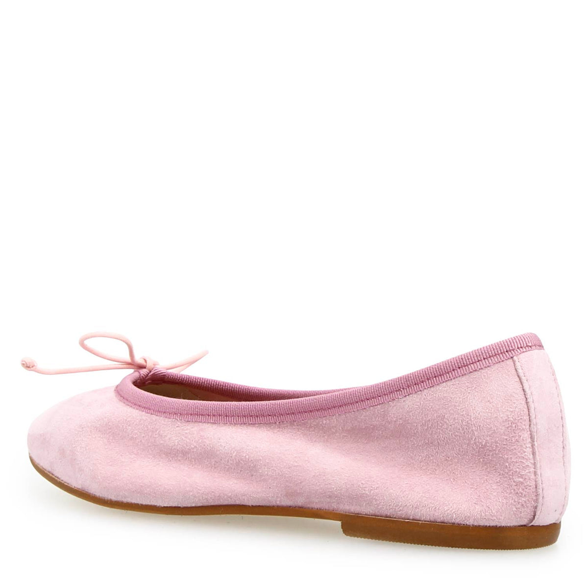 Ballerine da donna Fiocco in camoscio rosa - LeonardoShoes