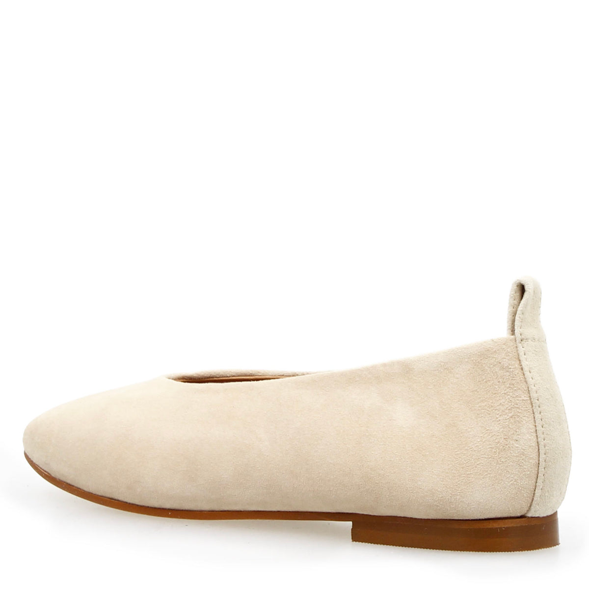 Ballerine da donna Venere in camoscio beige - LeonardoShoes