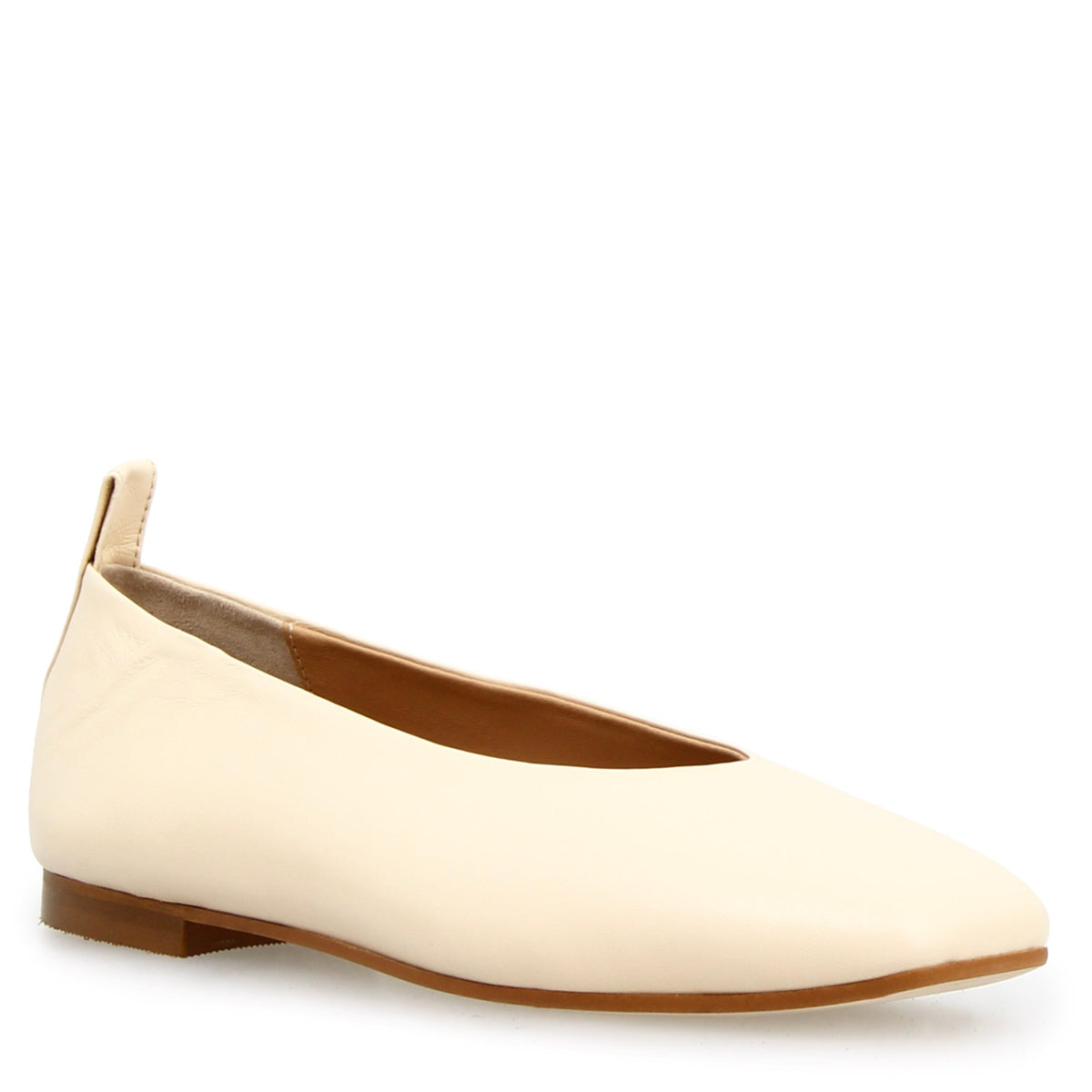 Ballerina Venere da donna in pelle beige - LeonardoShoes