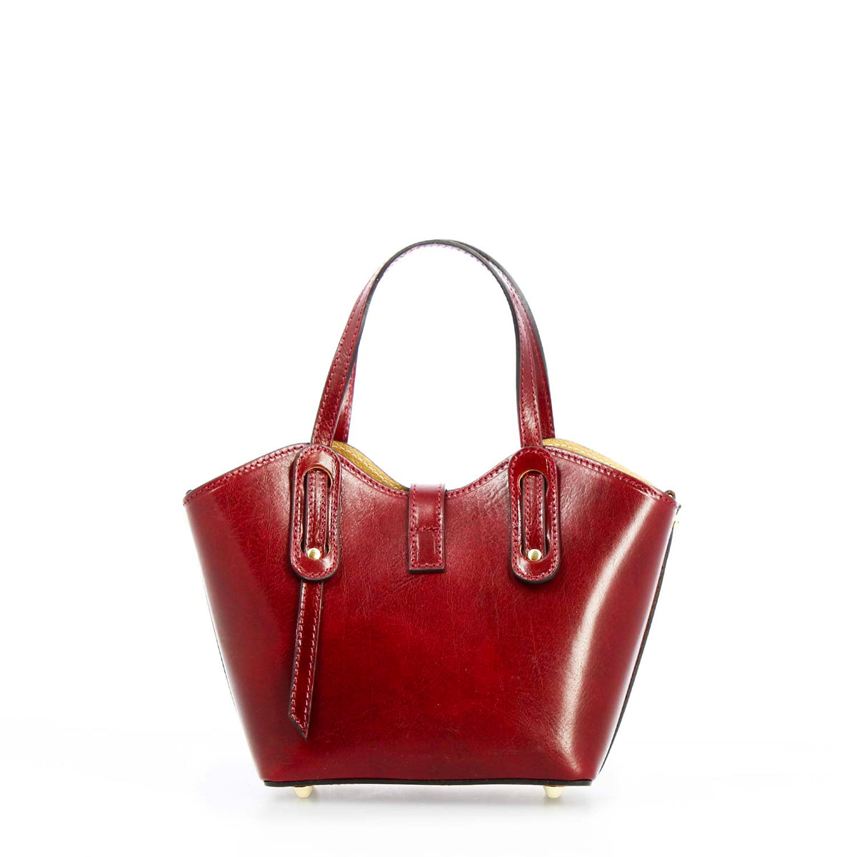 Borsa a mano Lisa da donna in pelle bordeaux - LeonardoShoes