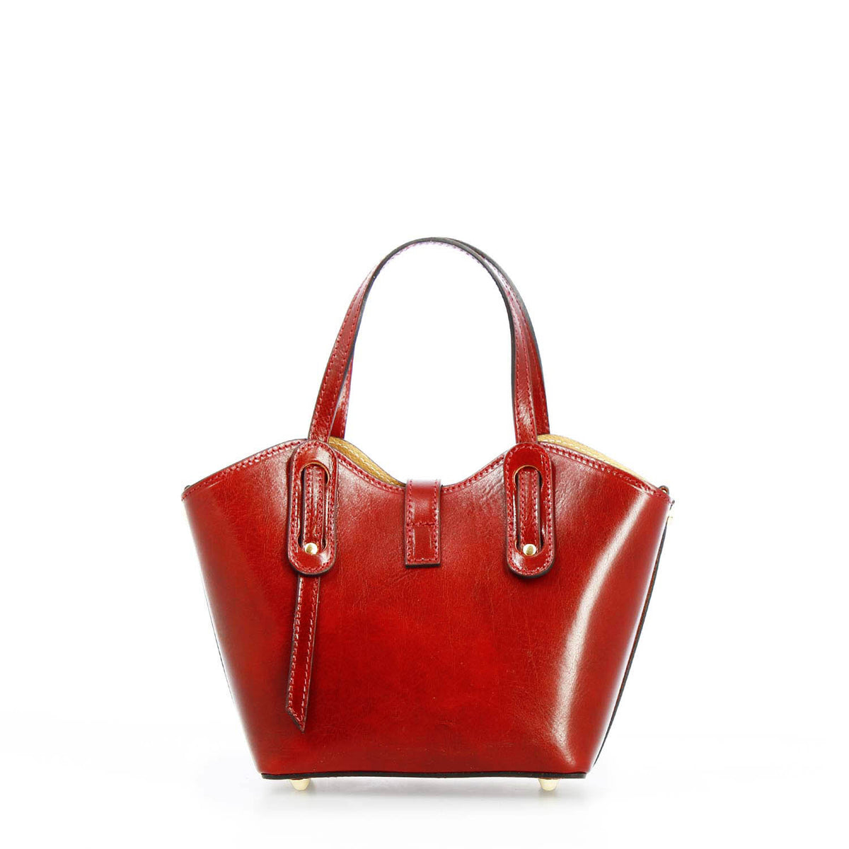 Borsa a mano Lisa da donna in pelle rossa - LeonardoShoes