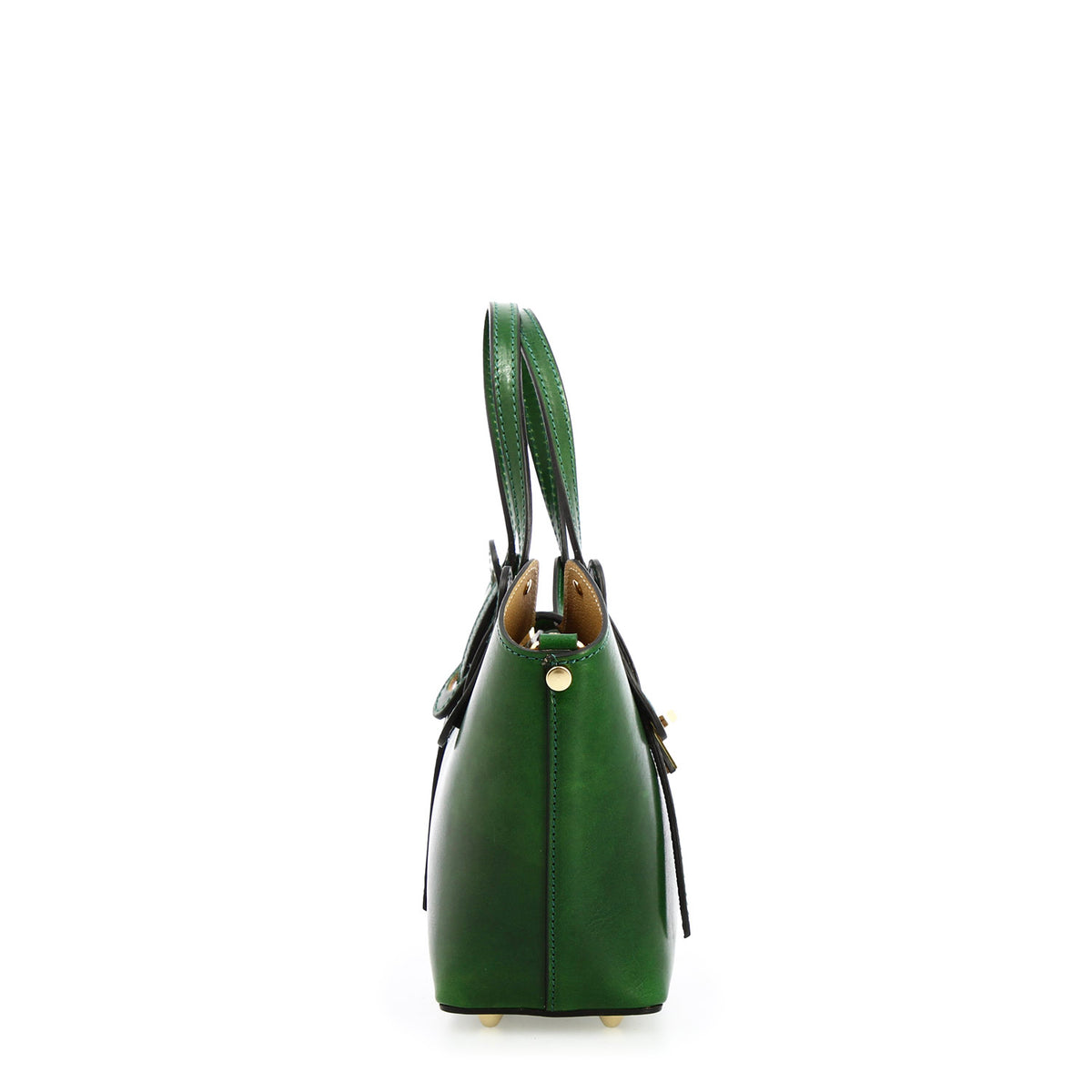 Borsa a mano Lisa da donna in pelle verde - LeonardoShoes
