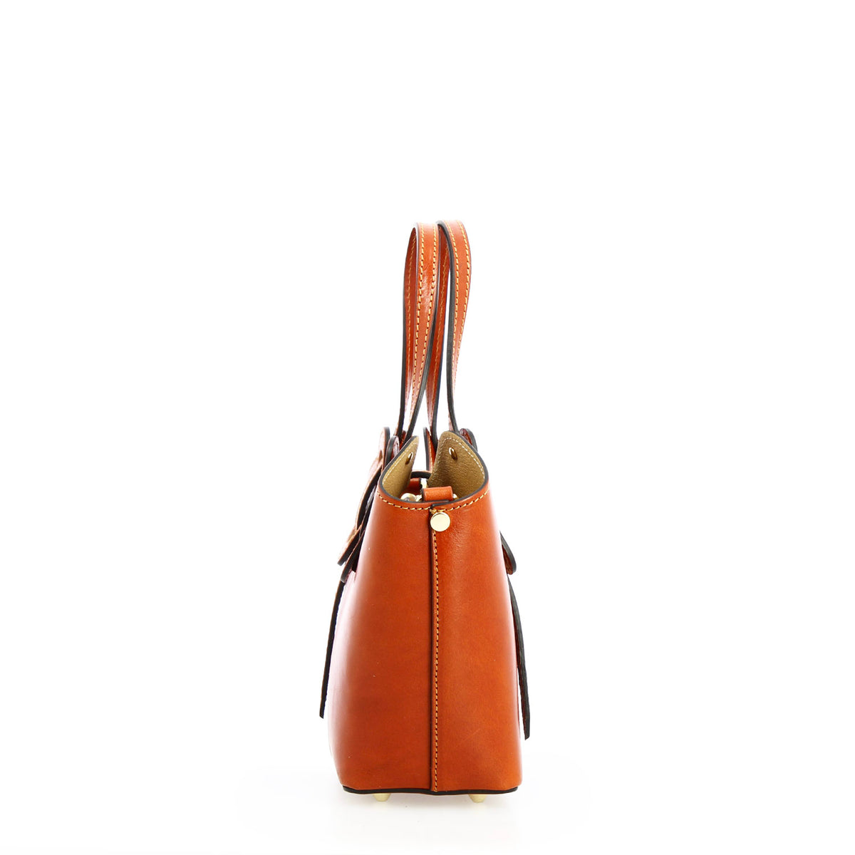 Borsa a mano Lisa da donna in pelle arancione - LeonardoShoes