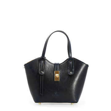 Borsa a mano Lisa da donna in pelle nera - LeonardoShoes