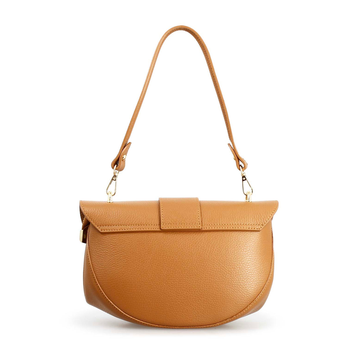 Borsa a spalla Ofelia da donna in pelle marrone chiaro - LeonardoShoes