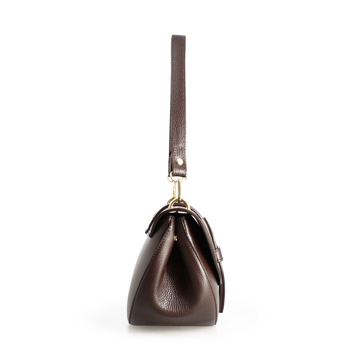 Borsa a spalla Ofelia da donna in pelle marrone - LeonardoShoes