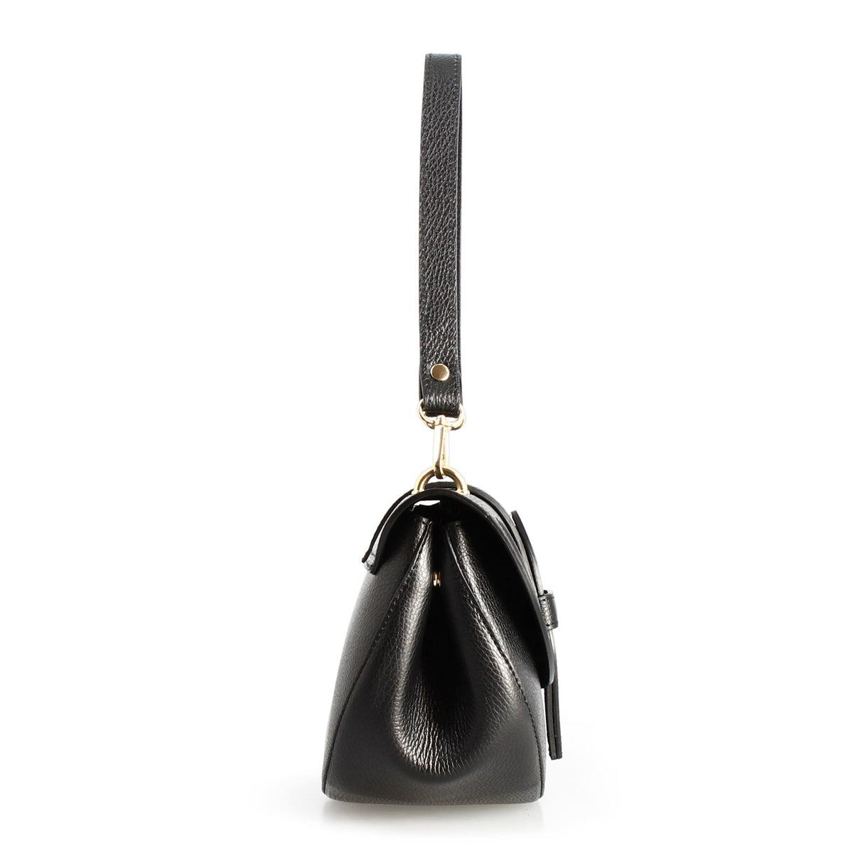Borsa a spalla Ofelia da donna in pelle nera - LeonardoShoes