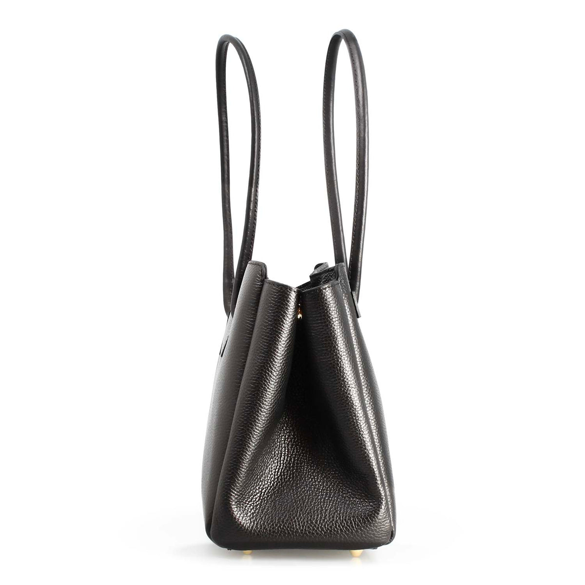 Borsa a spalle da donna in pelle nera Giulia - LeonardoShoes