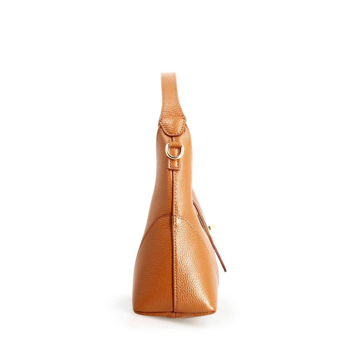Borsa a mano Medusa da donna in pelle marrone