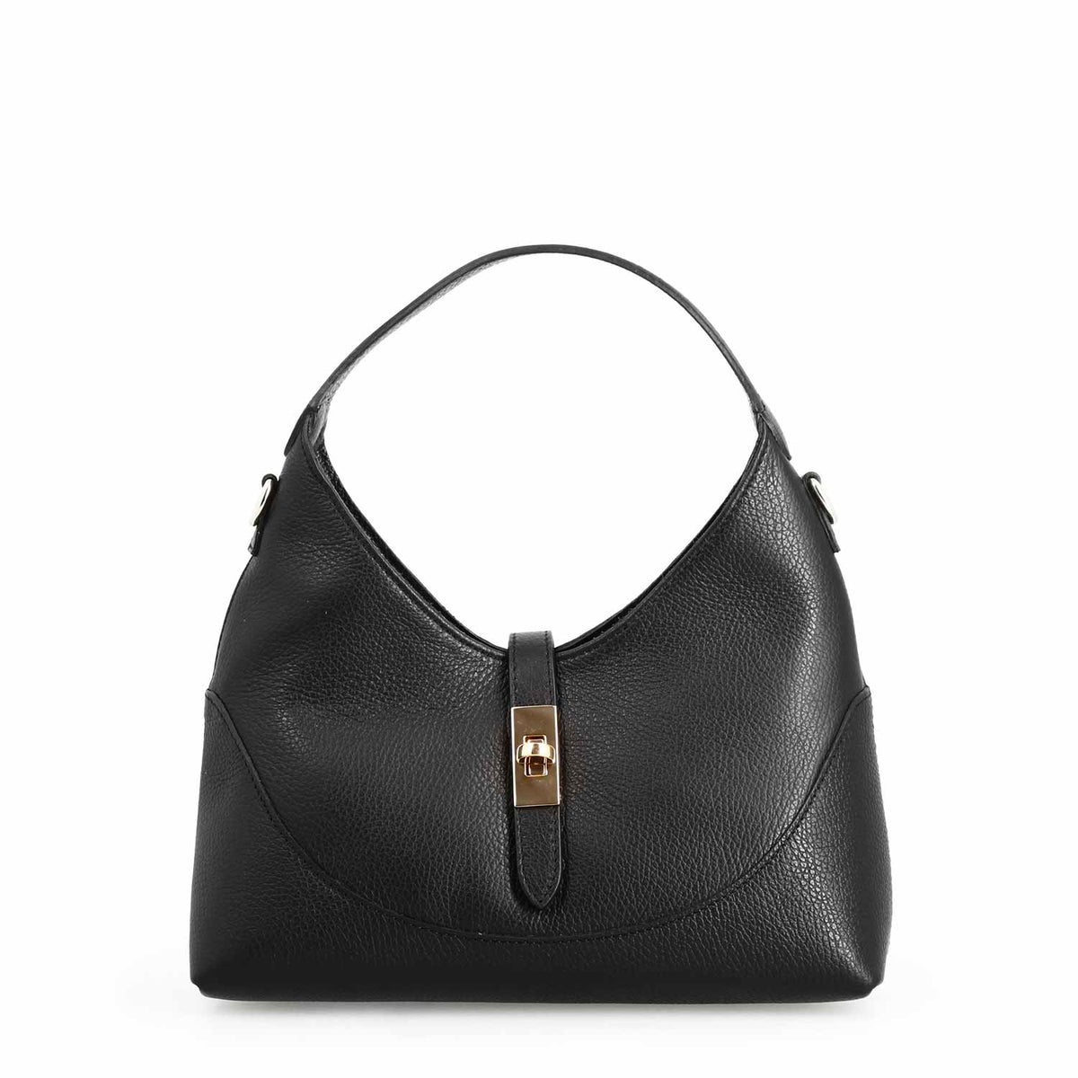 Borsa a mano Medusa da donna in pelle nera - LeonardoShoes