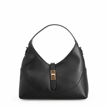 Borsa a mano Medusa da donna in pelle nera - LeonardoShoes