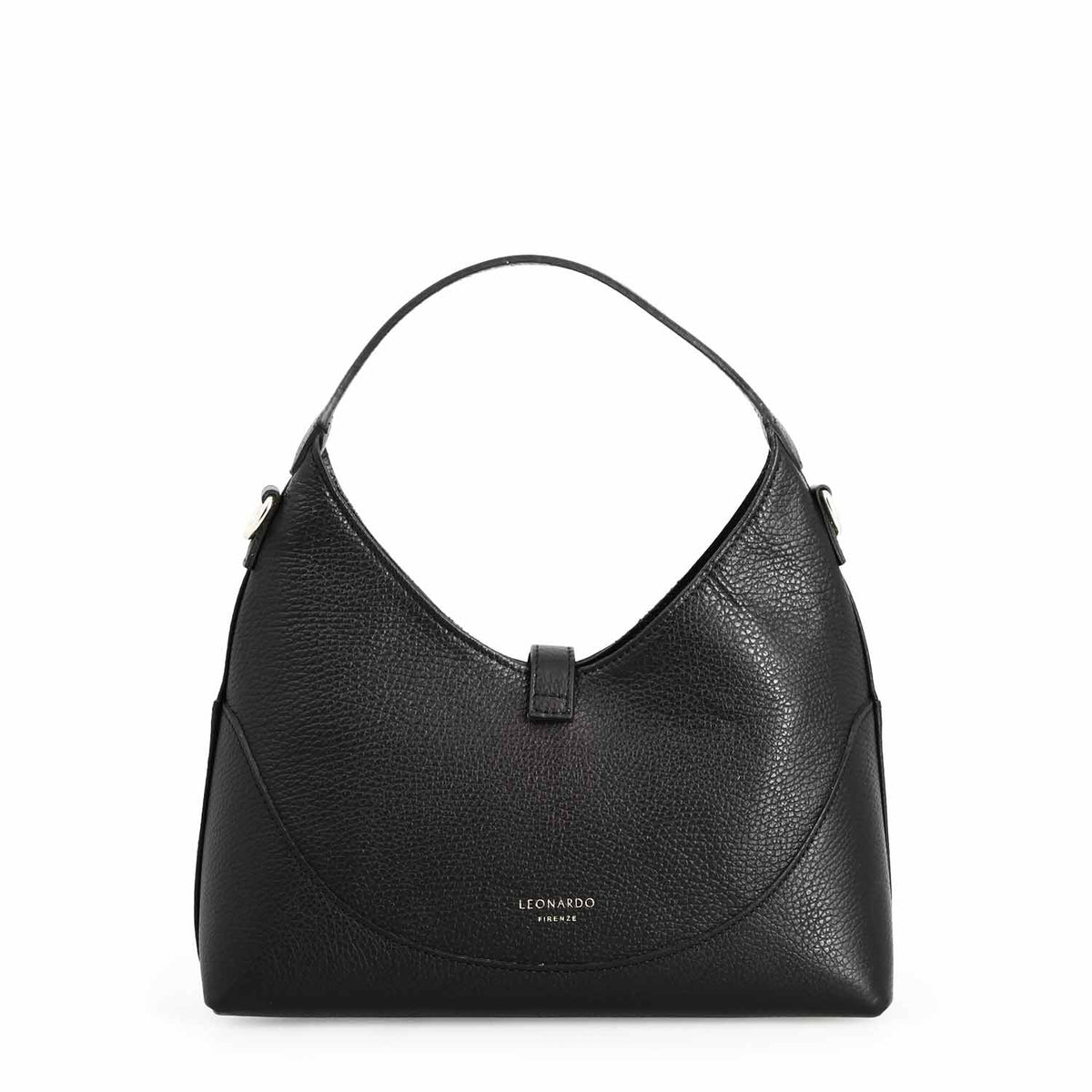 Borsa a mano Medusa da donna in pelle nera - LeonardoShoes