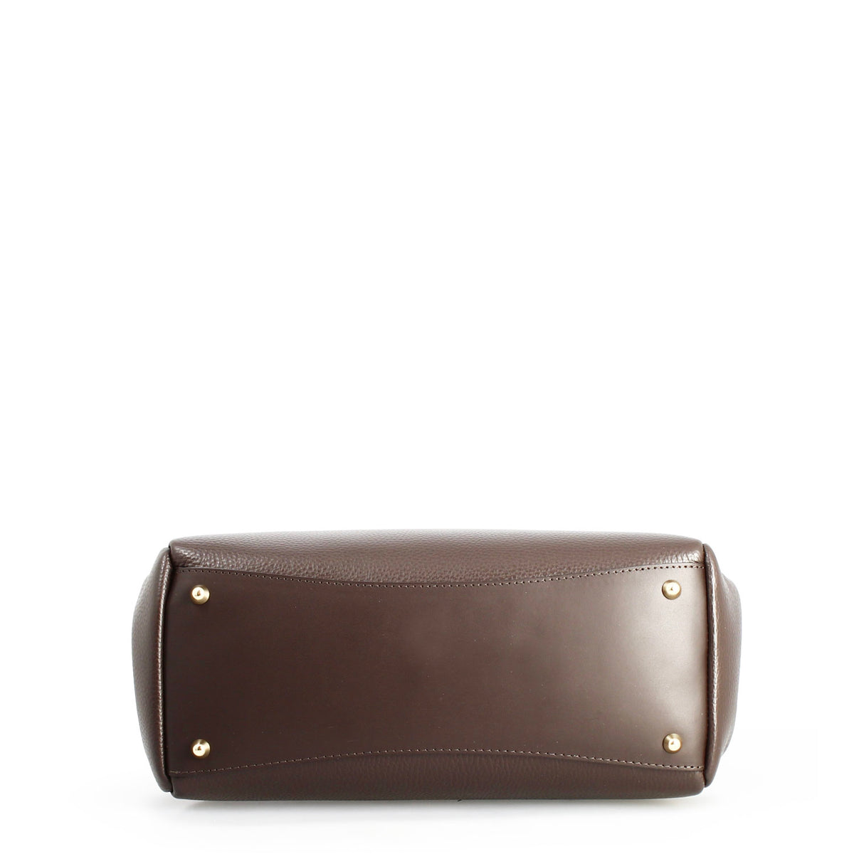 Borsa a spalle da donna in pelle marrone scuro Giulia - LeonardoShoes