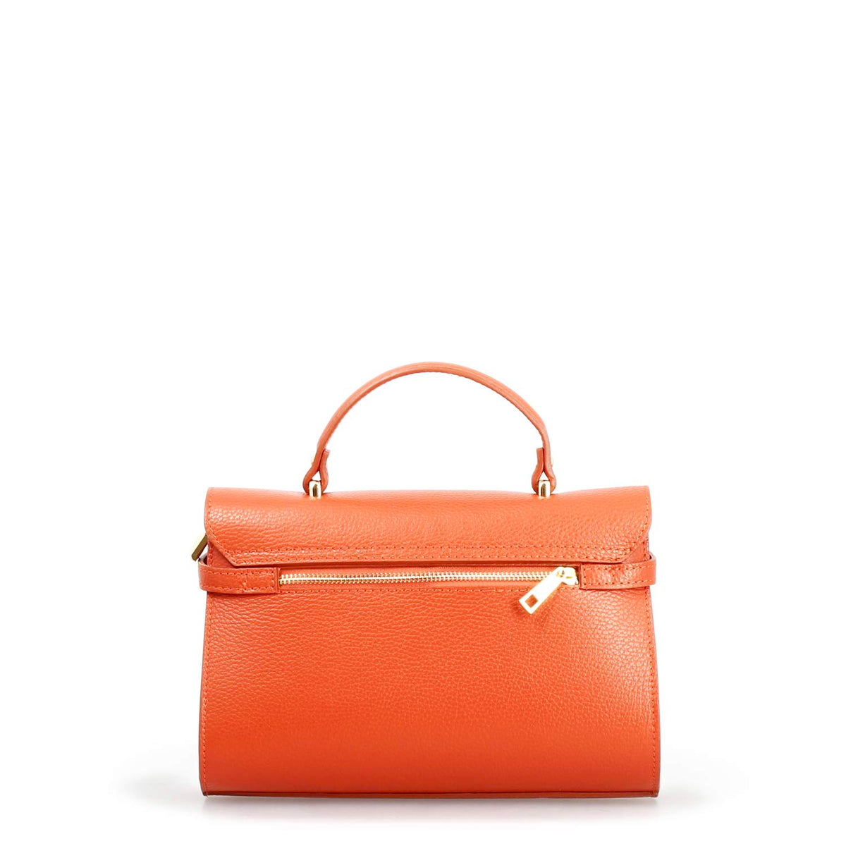 Borsa a mano Emily da donna in pelle arancione - LeonardoShoes
