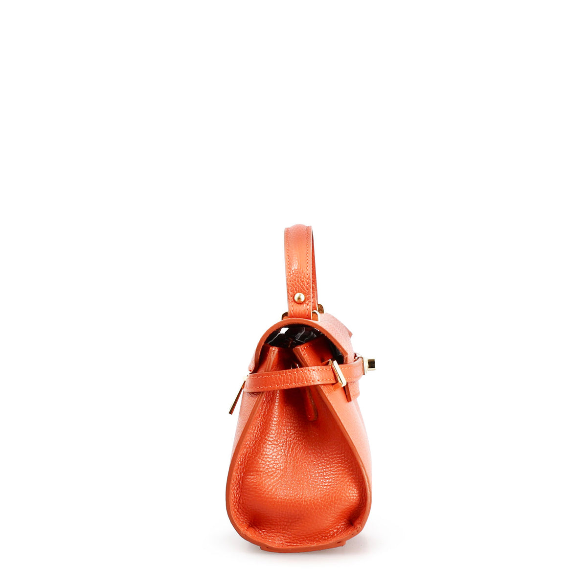 Borsa a mano Emily da donna in pelle arancione - LeonardoShoes