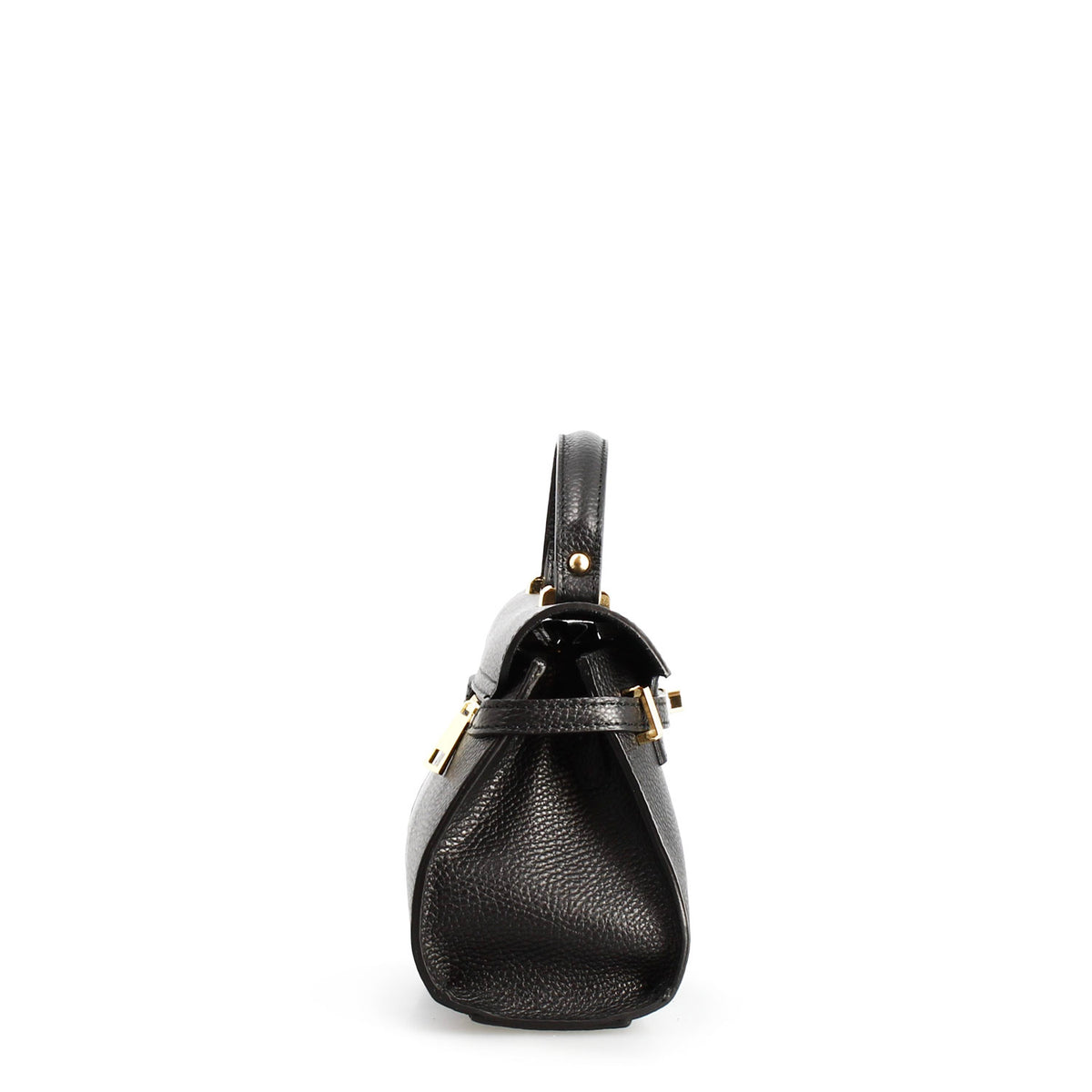 Borsa a mano Emily da donna in pelle nera - LeonardoShoes
