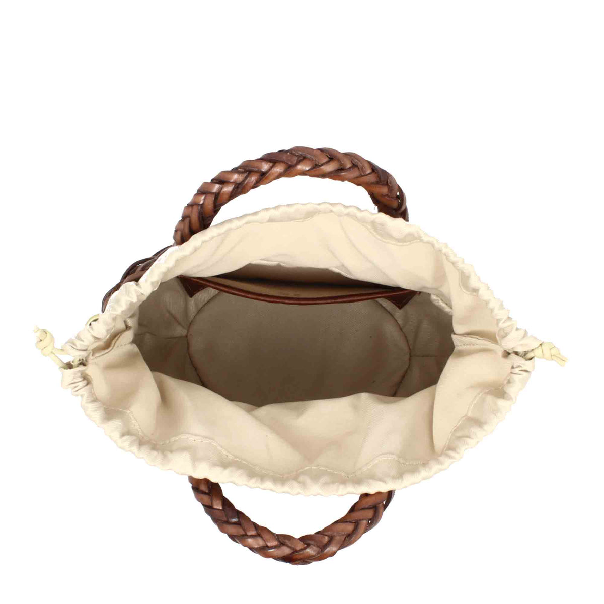 Borsa Canestra M artigianale in pelle intrecciata marrone - LeonardoShoes