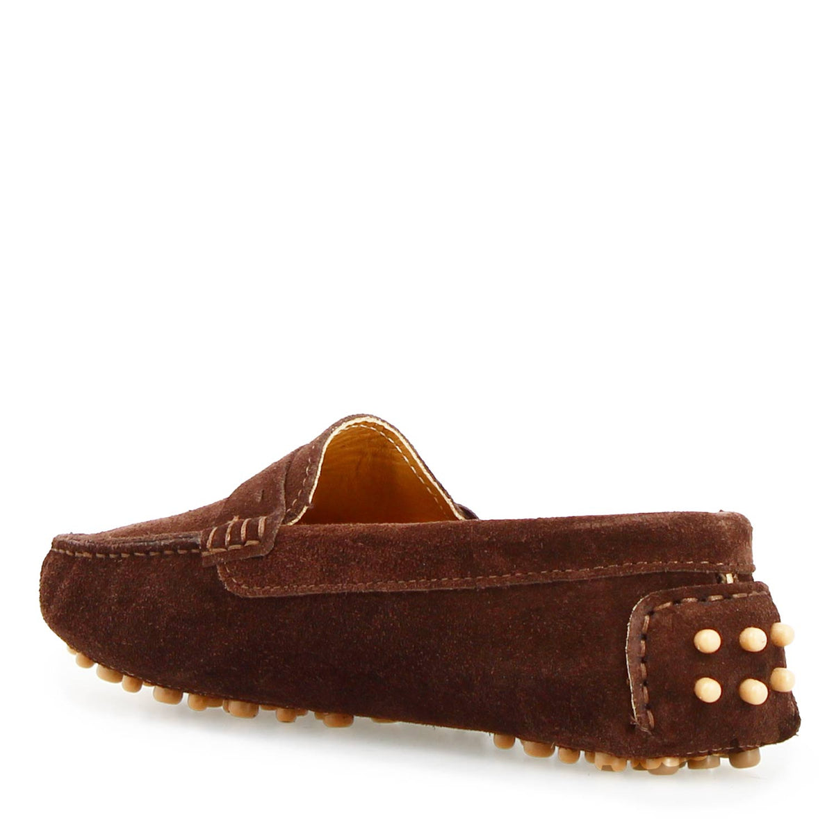 Car shoe Garda da donna in camoscio marrone scuro - LeonardoShoes