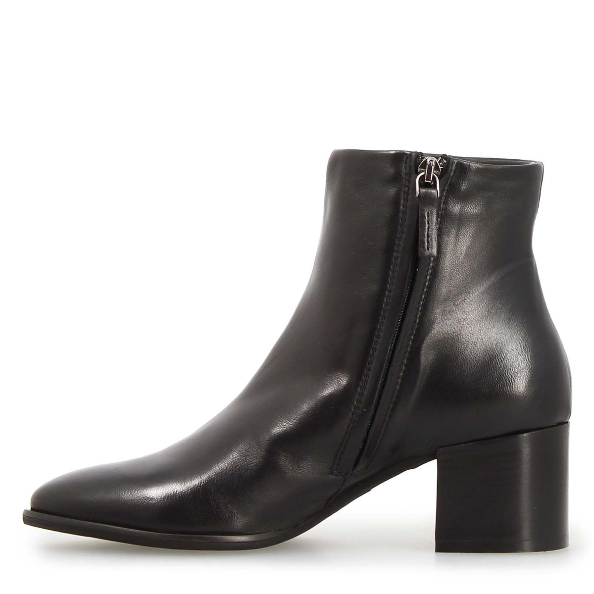 Circe stivaletto da donna in pelle nera con tacco - LeonardoShoes