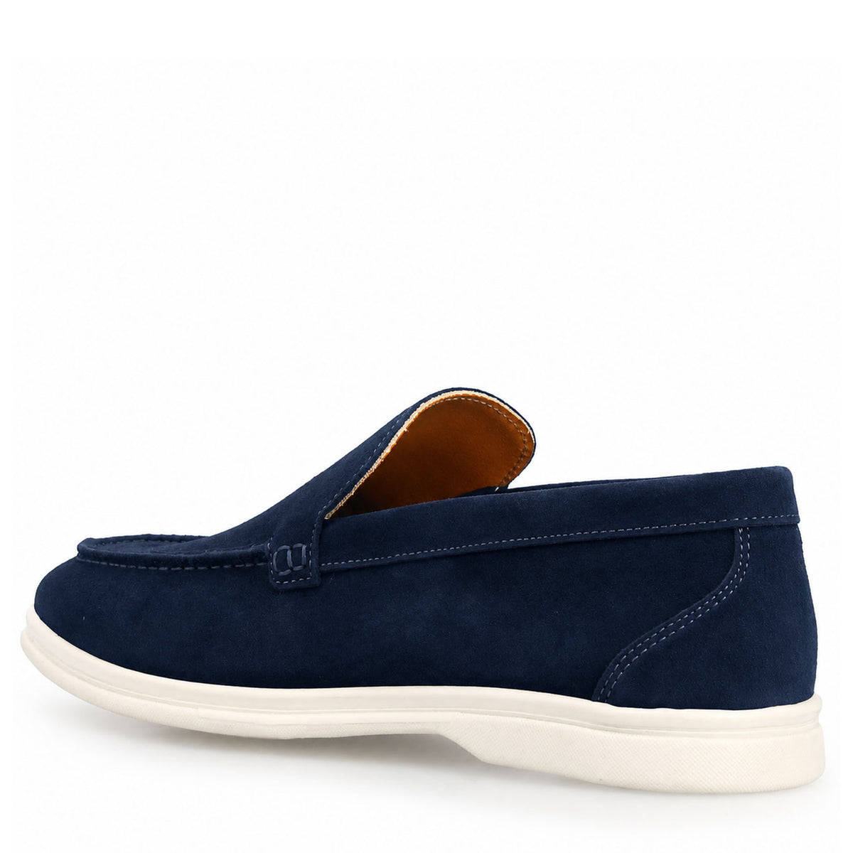 Mocassino Elite da uomo in camoscio blu - LeonardoShoes
