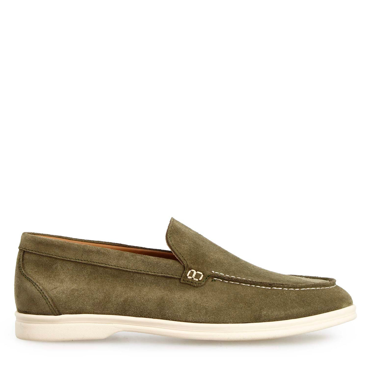Mocassino Elite da uomo in camoscio verde - LeonardoShoes