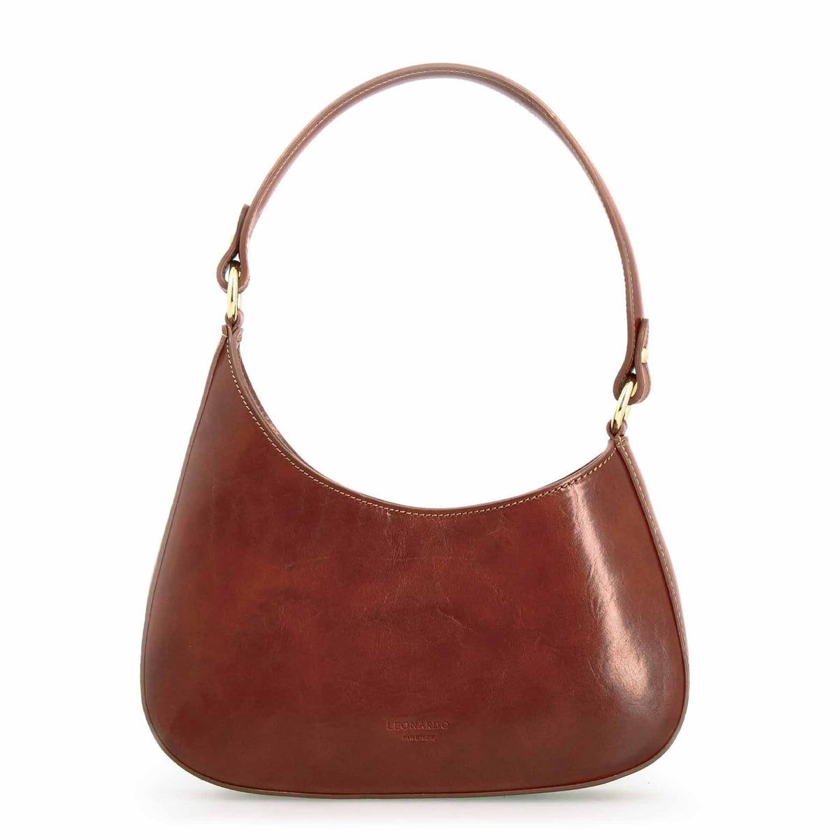Isotta M - Borsa a mano da donna in pelle marrone