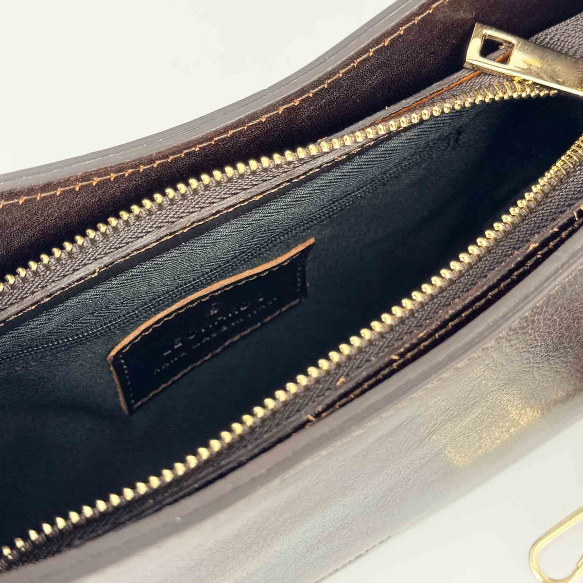Isotta M - Borsa a mano da donna in pelle marrone scuro
