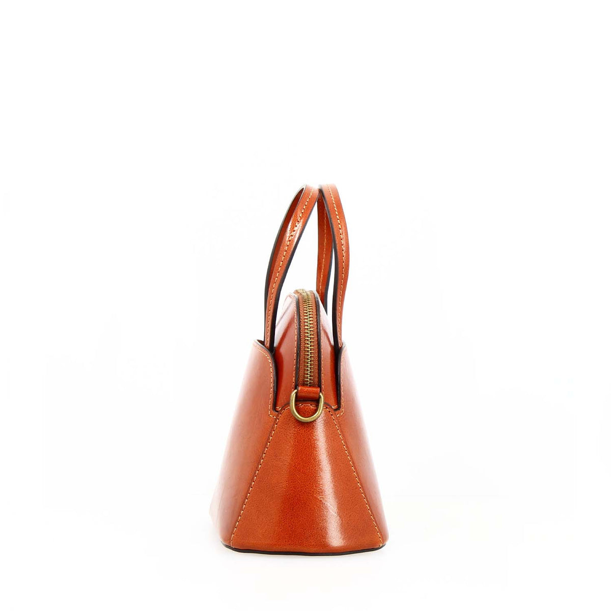 Borsa a tracolla Livia da donna in pelle arancione semi lucida - LeonardoShoes