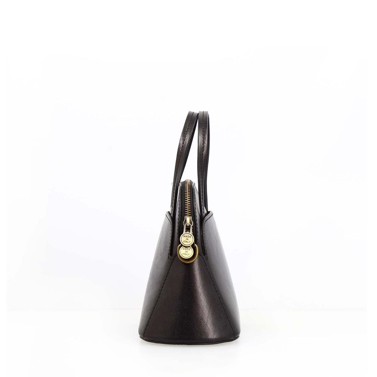 Borsa a tracolla Livia da donna in pelle nera semi lucida - LeonardoShoes