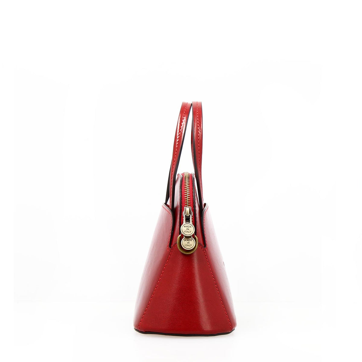 Borsa a tracolla Livia da donna in pelle rossa semi lucida - LeonardoShoes