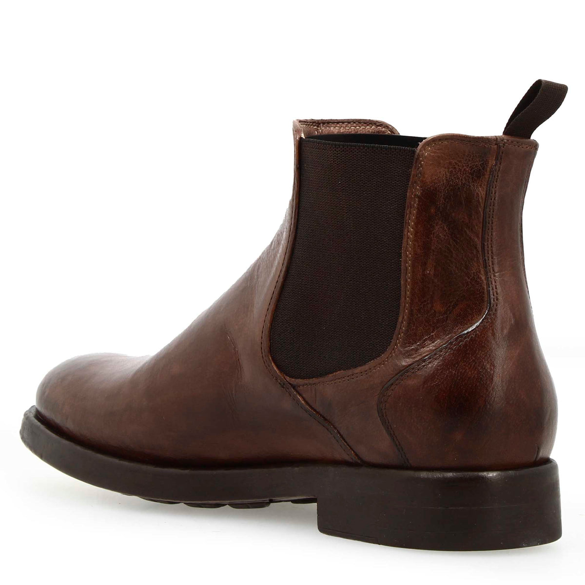 Stivaletto Chelsea moderno marrone da uomo - LeonardoShoes