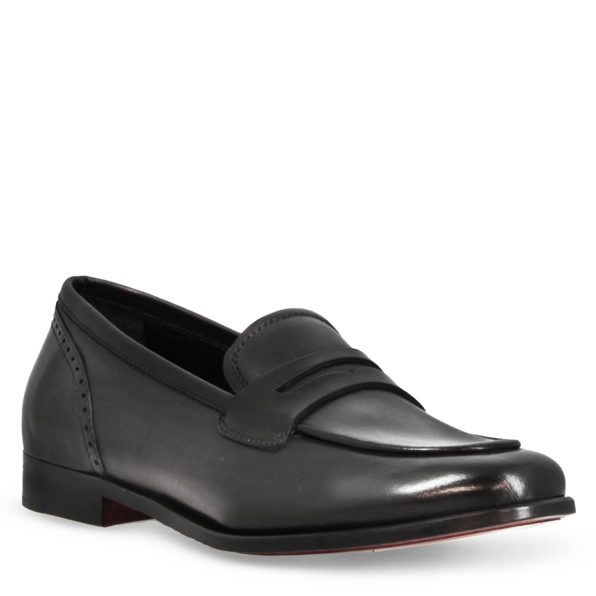 Mocassini da donna artigianali in pelle colore nero - LeonardoShoes