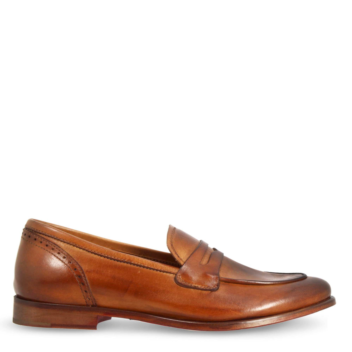 Mocassini da donna artigianali in pelle marrone - LeonardoShoes