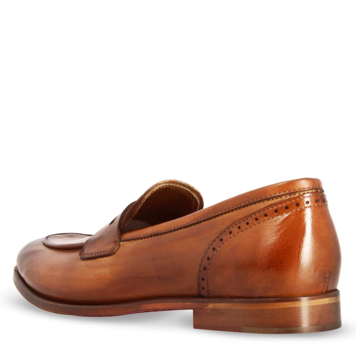 Mocassini da donna artigianali in pelle marrone - LeonardoShoes