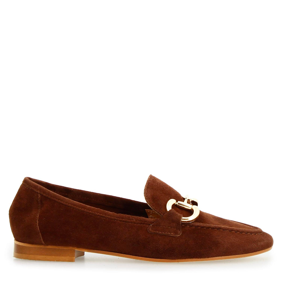 Mocassino da donna Baltea in camoscio marrone - LeonardoShoes