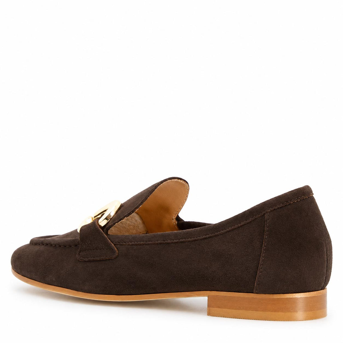 Mocassino da donna Baltea in camoscio marrone scuro - LeonardoShoes