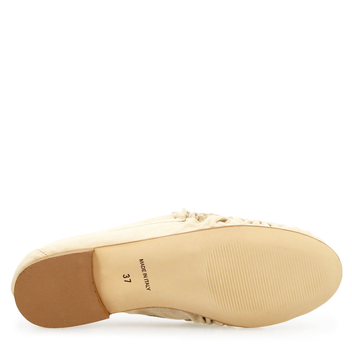 Mocassino da donna Moka in camoscio beige - LeonardoShoes