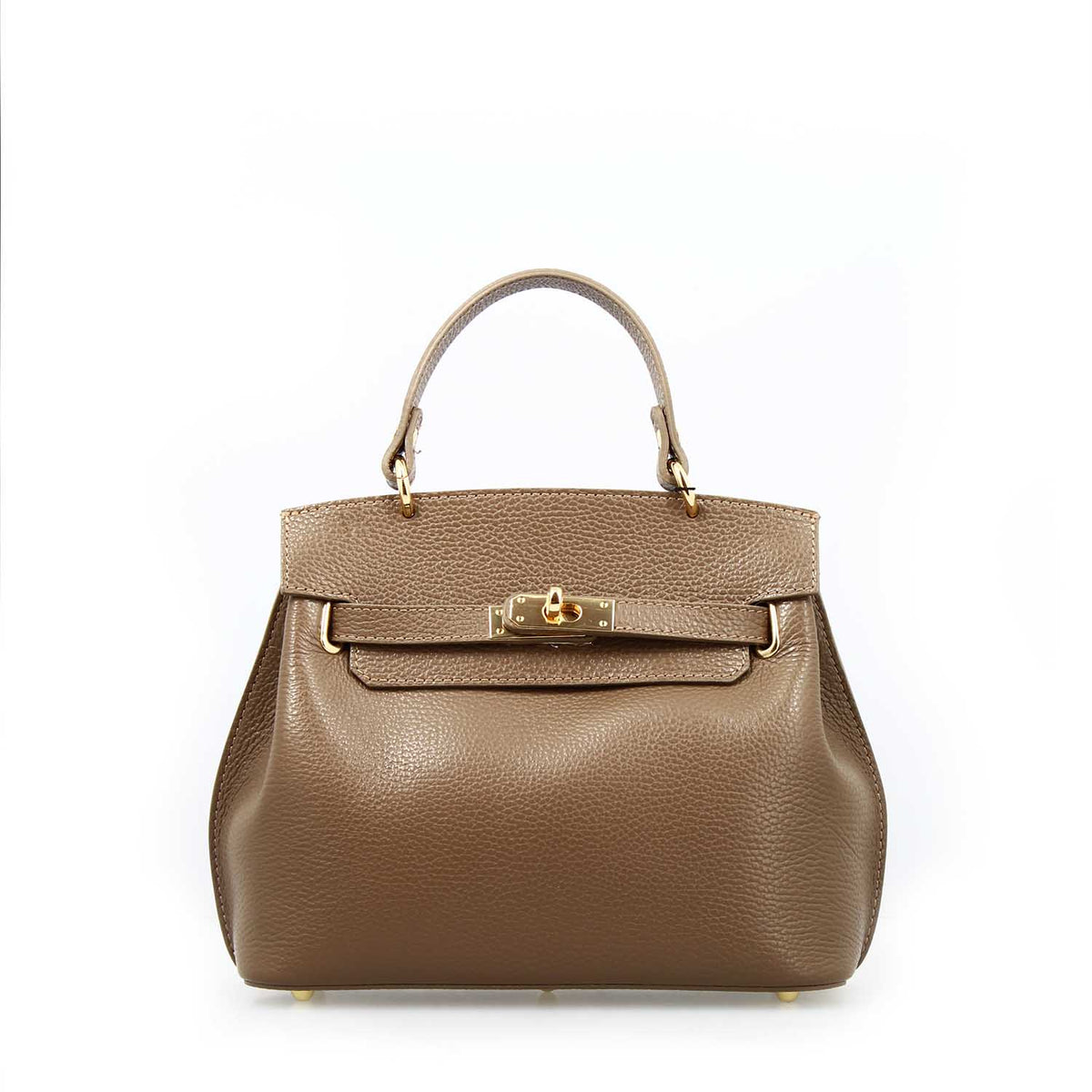 Borsa a mano e tracolla Ninfea da donna in pelle marrone - LeonardoShoes