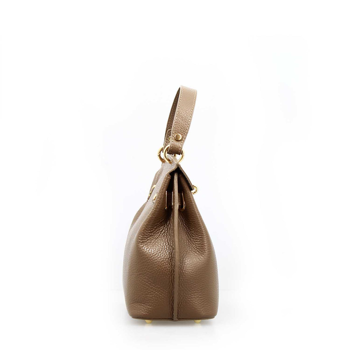 Borsa a mano e tracolla Ninfea da donna in pelle marrone - LeonardoShoes