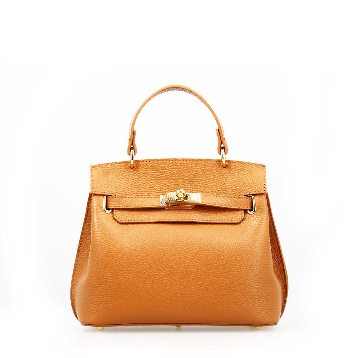 Borsa a mano Ninfea da donna in pelle marrone chiaro - LeonardoShoes