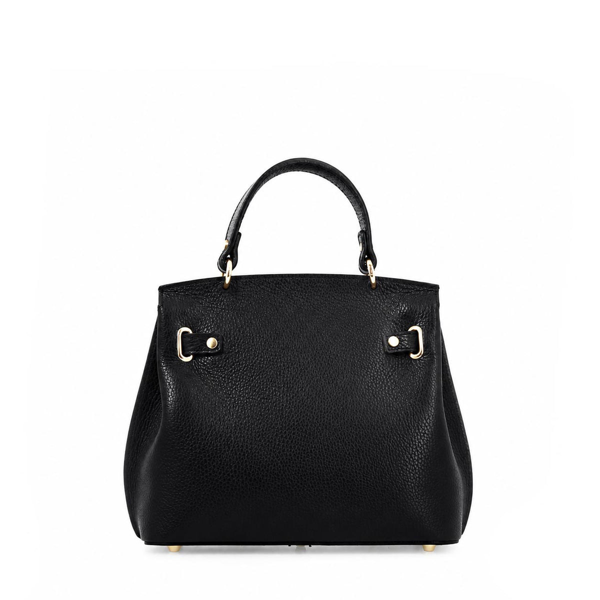Borsa a mano e tracolla Ninfea da donna in pelle nero - LeonardoShoes