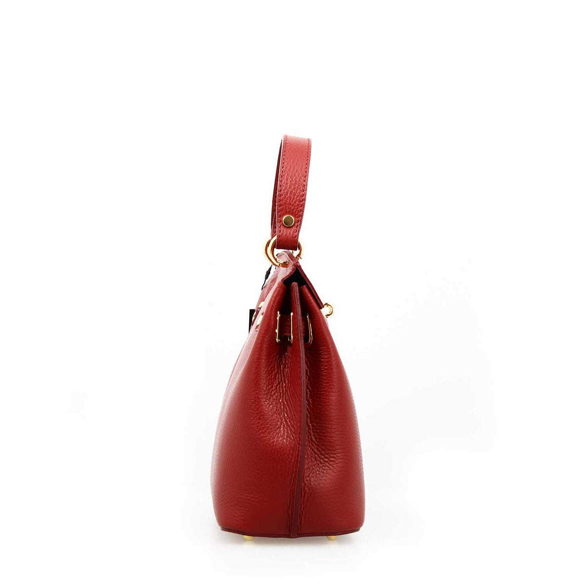Borsa a mano e tracolla Ninfea da donna in pelle rossa - LeonardoShoes