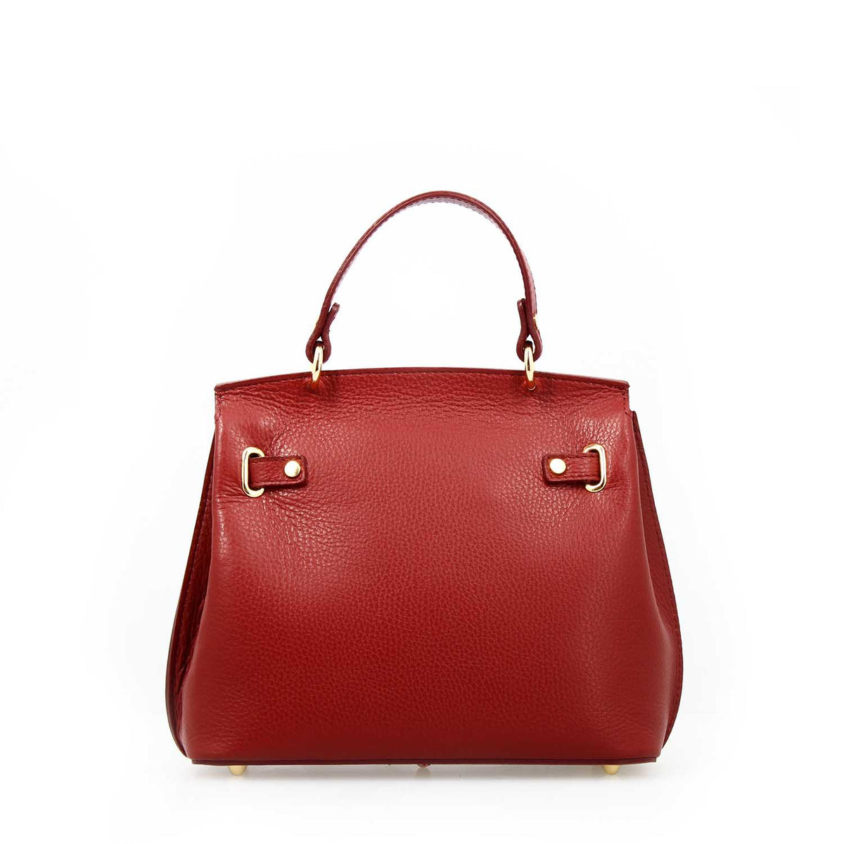 Borsa a mano e tracolla Ninfea da donna in pelle rossa - LeonardoShoes