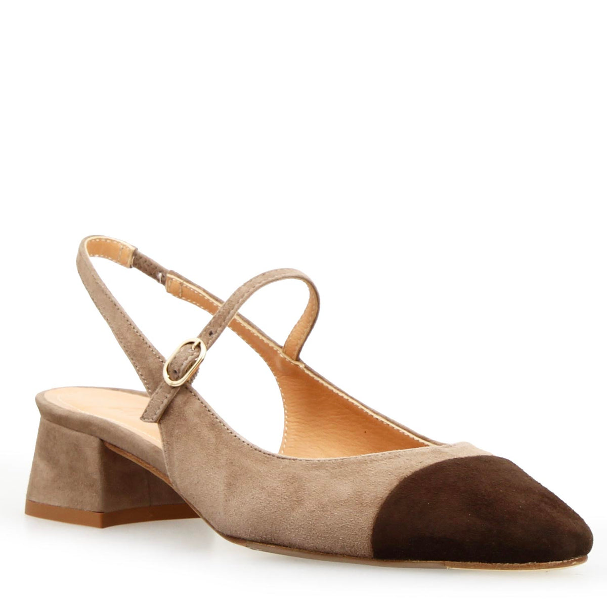 Sandalo da donna Cornelia in camoscio marrone - LeonardoShoes
