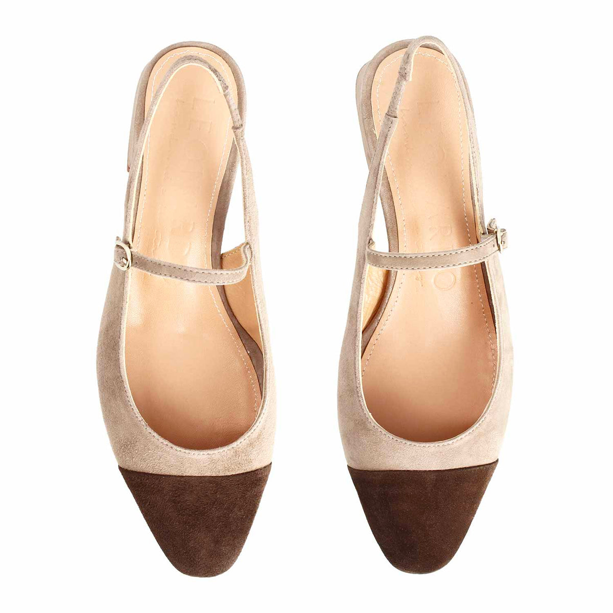 Sandalo da donna Cornelia in camoscio marrone - LeonardoShoes