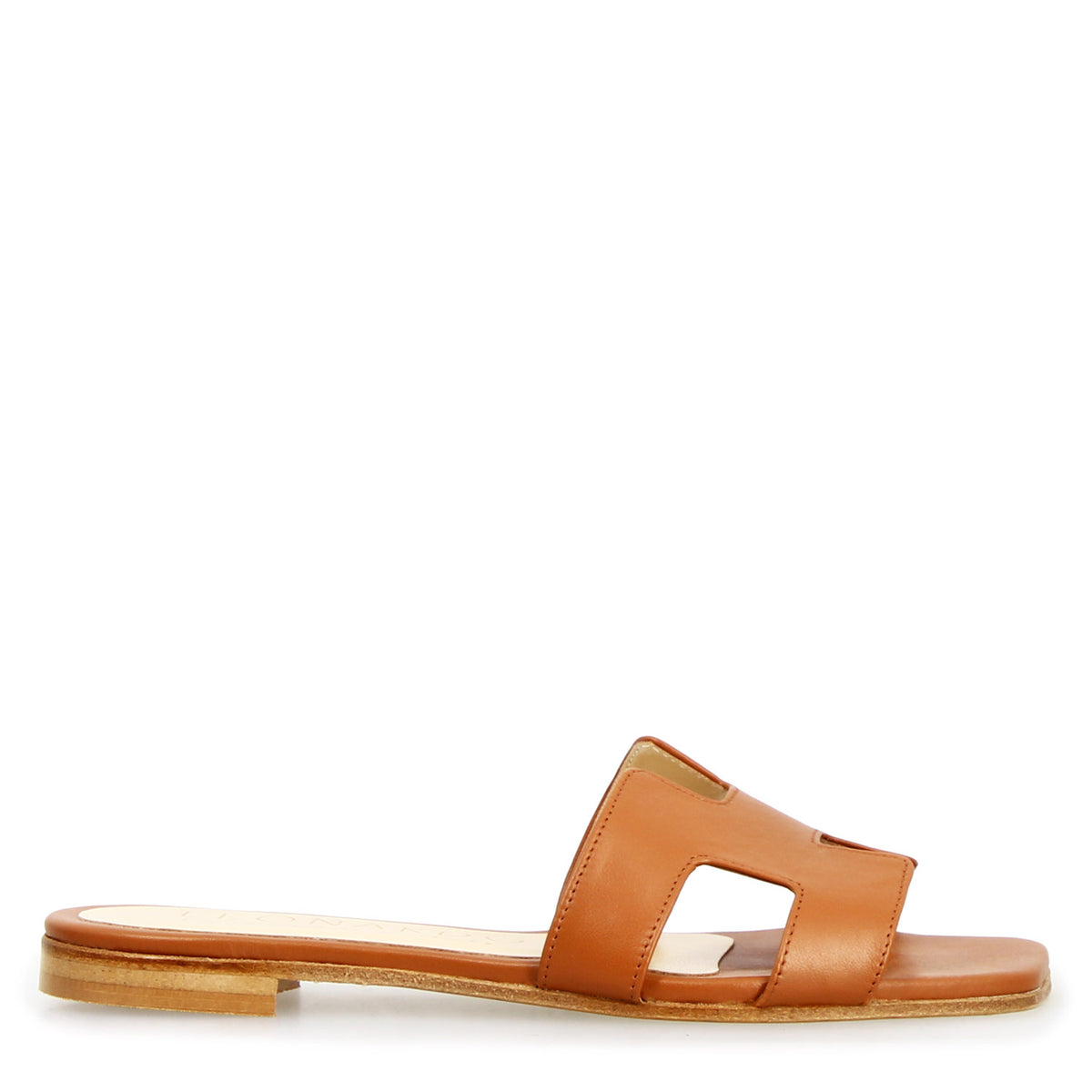 Sandalo da donna Harmony in pelle nappa marrone - LeonardoShoes