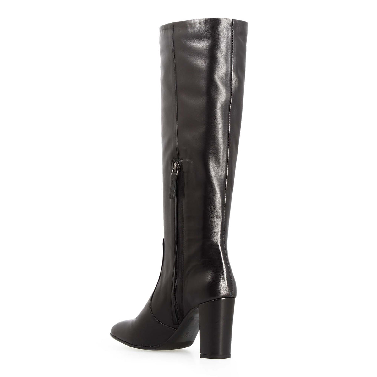 Signoria - Stivale tacco alto da donna in pelle nera