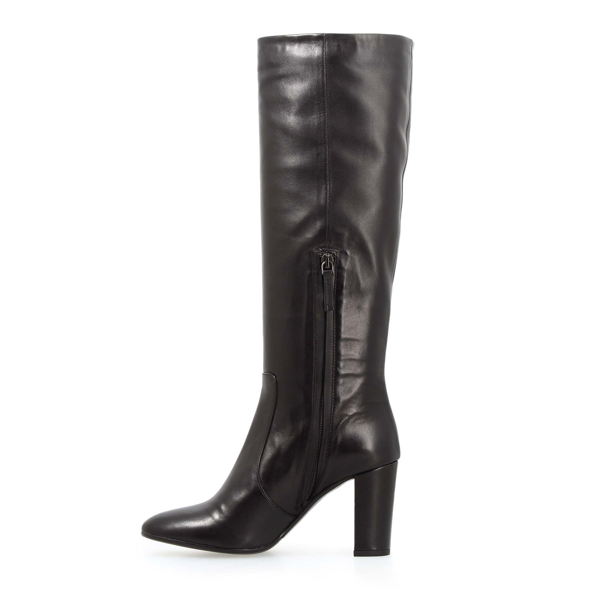 Signoria - Stivale tacco alto da donna in pelle nera