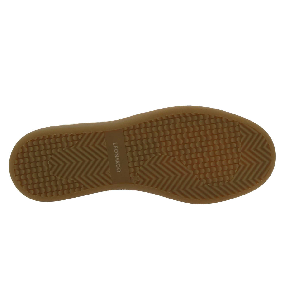 Sneaker artigianale da donna in pelle colore bianco - LeonardoShoes