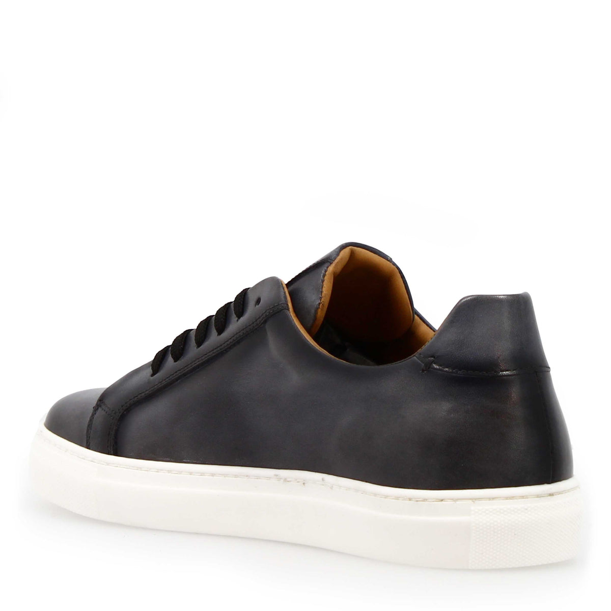 Sneaker artigianale Oreste da uomo in pelle grigio - LeonardoShoes
